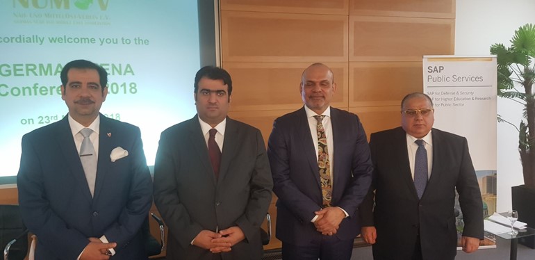 الروضان بحث في ألمانيا جذب الاستثمارات وتوطين الشركات الكبرى في البلاد