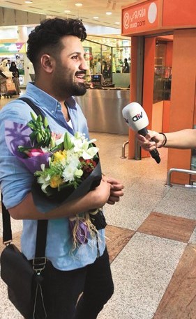 خالد الحنين لدى وصوله الكويت﻿