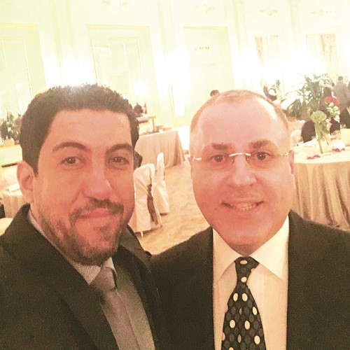 السفير جمال الغنيم والزميل رشيد الفعم﻿