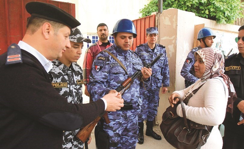 عمليات التأمين استمرت حتى نهاية الاقتراع﻿