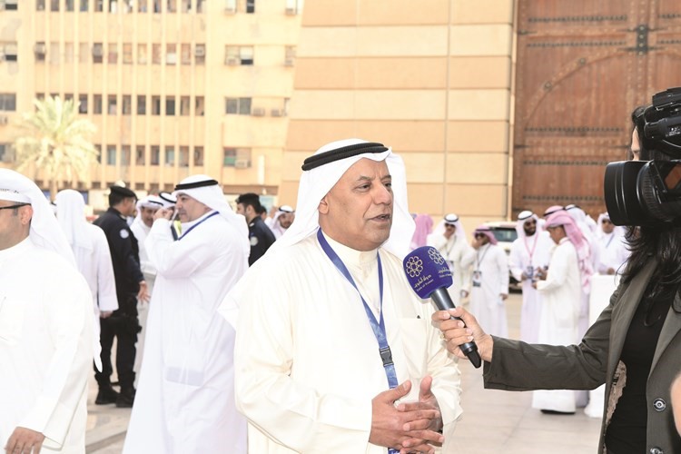 حسين الخرافي في مقابلة تلفزيونية﻿