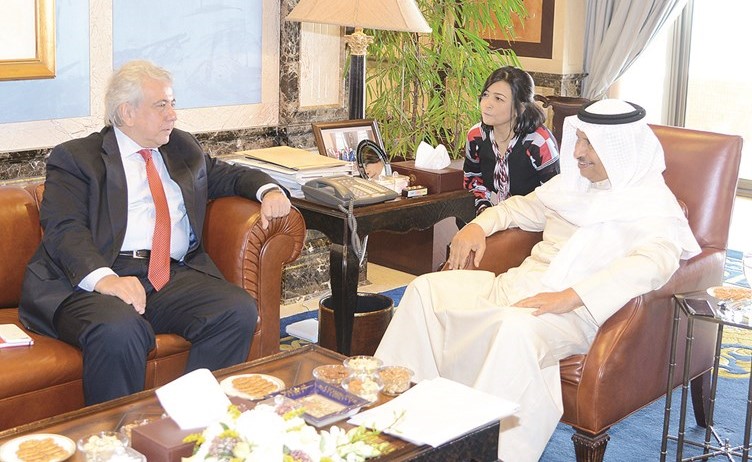 سمو رئيس الوزراء الشيخ جابر المبارك سفير البرازيل﻿