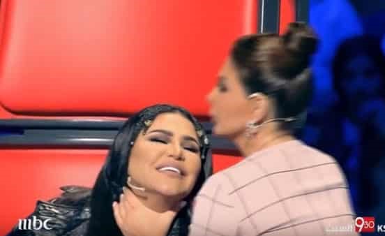بالفيديو.. إليسا تخنق أحلام في «The Voice».. والأخيرة تعتذر!