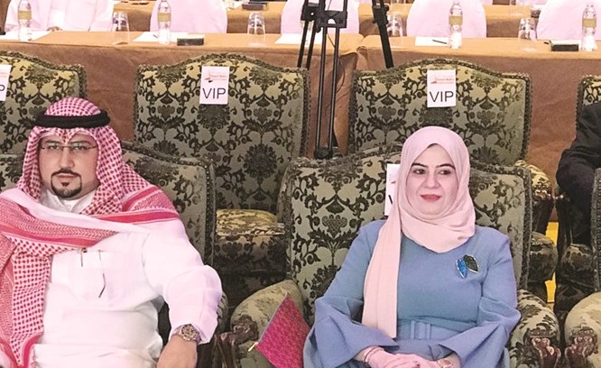 د.ماجدة القطان خلال المؤتمر﻿