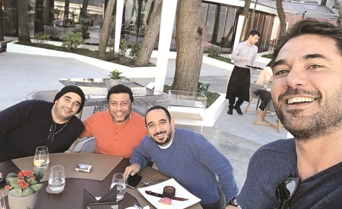 احمد عز في كواليس المسلسل﻿