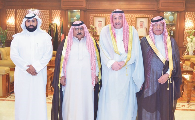 الحمود استقبل مستشار رئيس الإمارات للشؤون الدينية والقضائية وشيوخ عشيرة المجالي بالأردن وقنصلنا لدى بيروت