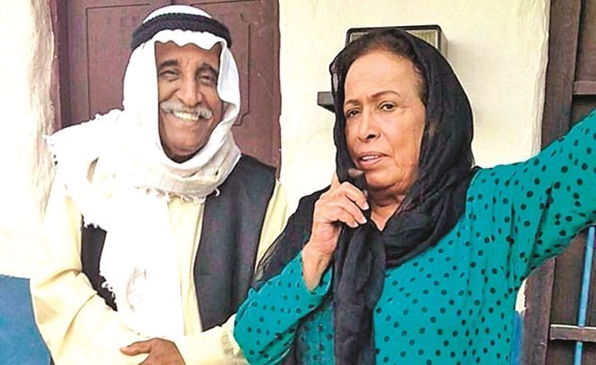  ومع الفنانة القديرة حياة الفهد في بياعة النخي﻿