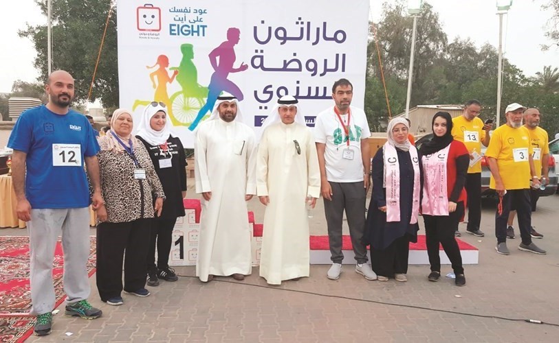 جانب من مشاركة كان في الماراثون﻿