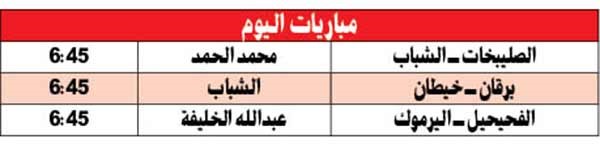 الشباب لوضع قدم في «الممتاز»