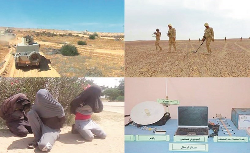 مجموعة من اللقطات التي تظهر جانبا من عملية سيناء 2018﻿