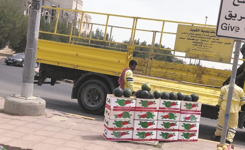 مصادرة كمية من البطيخ﻿