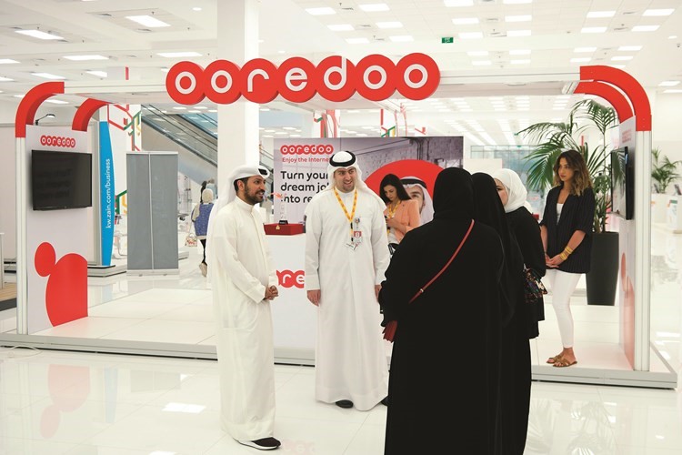 جانب من زيارة الطلبة لركن ooredoo﻿