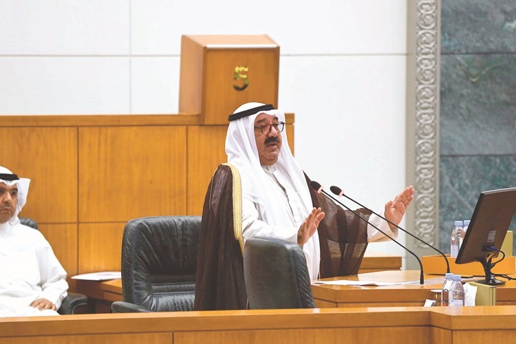 الشيخ ناصر صباح الأحمد متحدثا﻿