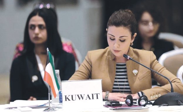 الشيخة الزين الصباح تلقي كلمتها بالمؤتمر﻿