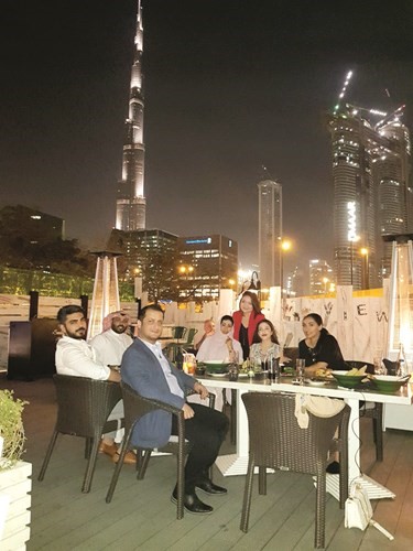 الوفد الإعلامي واستراحة خفيفة﻿