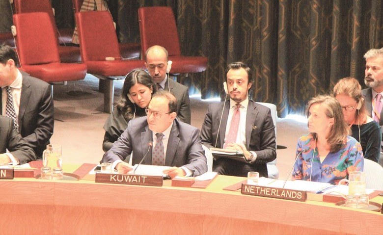 السفير منصور العتيبي يلقي كلمة الكويت في جلسة مجلس الأمن حول الشباب والسلم والأمن  ﻿