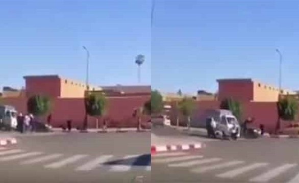 بالفيديو.. حادث مروع لأم وأطفالها الخمسة أثناء عبورهم أحد الشوارع في المغرب