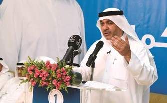 د.حسن كمال متحدثا خلال افتتاح مقره الانتخابي ﻿