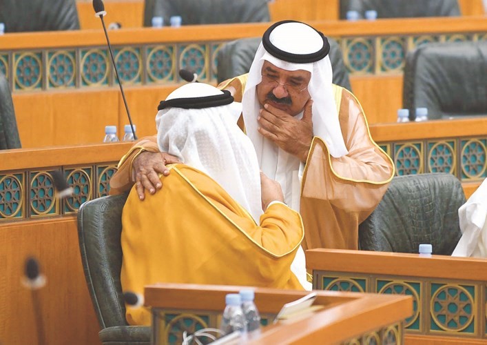 الشيخ ناصر صباح الأحمد والشيخ صباح الخالد﻿