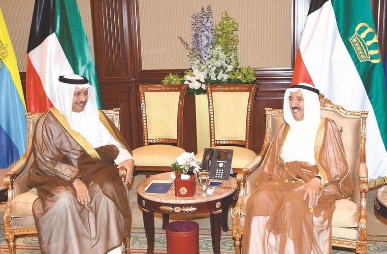 صاحب السمو مستقبلا سمو الشيخ جابر المبارك ﻿