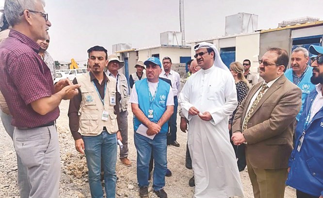 د.عمر الكندري خلال زيارة محافظة دهوك لمتابعة سير تنفيذ مشروع برعاية الصندوق الكويتي للتنمية الاقتصادية	﻿