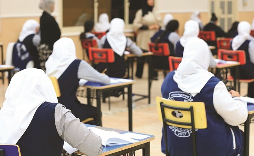 صورة أرشيفية من اختبارات العام الماضي﻿