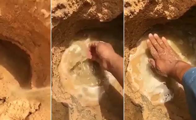 بالفيديو.. هكذا كان العرب يستخرجون المياه الجوفية من وسط الصحراء ويحددون مواقعها بطريقة "النز"