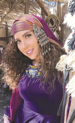 نور صعب في شخصية الجارية زمردة بمسلسل المهلب بن أبي صفرة﻿