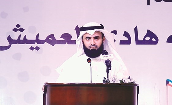 م.عبدالله العميش متحدثا ﻿