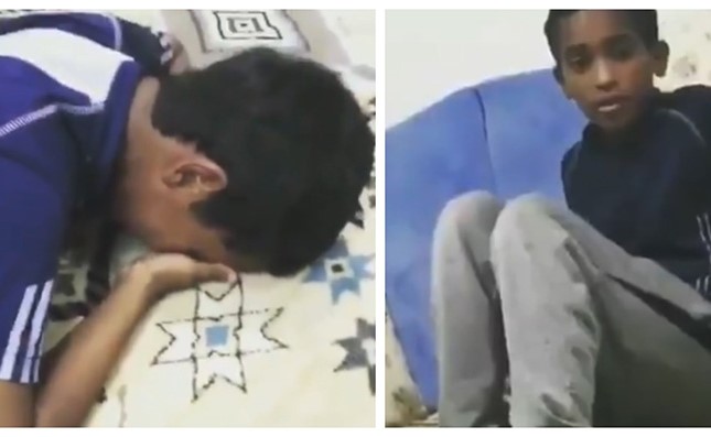 بالفيديو.. خليجي يوثق تعذيبه "النفسي" لابنه