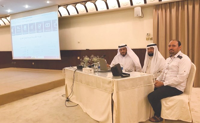 محمد المطيري خلال اللقاء ﻿