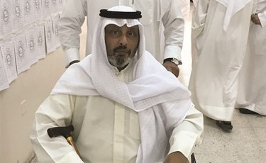 محمد المجلاد حرص على المشاركة رغم حالته الصحية ﻿