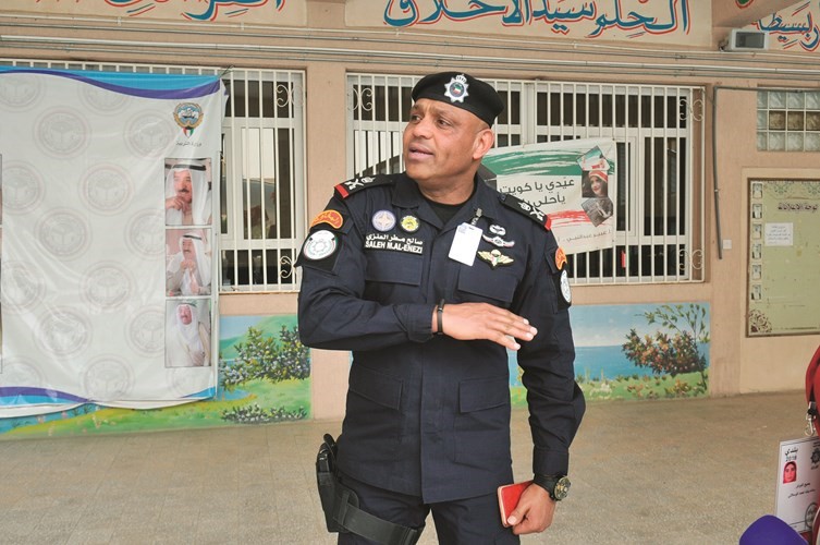اللواء صالح العنزي يتفقد الأوضاع الأمنية بالدائرة ﻿