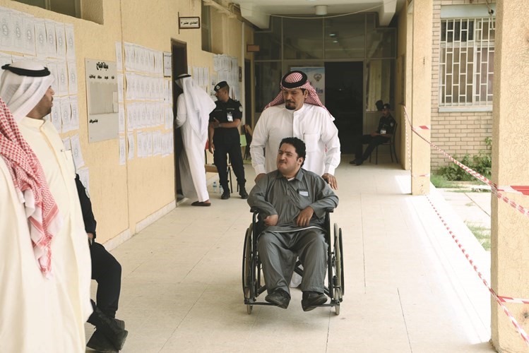 مشاركة من ذوي الاحتياجات الخاصة ﻿
