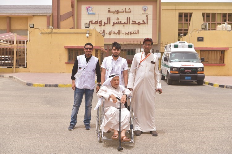 حضور لافت لمتطوعي الهلال الأحمر﻿