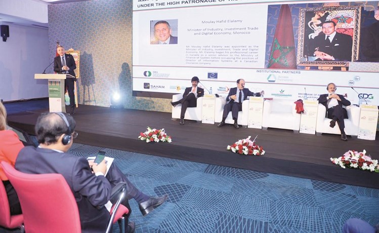  المتحدثون خلال احدى جلسات مؤتمر سايفاي أفريقيا 2018﻿