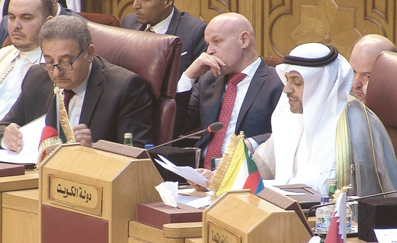  محمد الجبري خلال أعمال الدورة 41 لمجلس وزراء الشباب والرياضة العرب ﻿