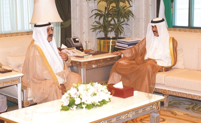 سمو نائب الامير مستقبلا الشيخ ناصر صباح الاحمد ﻿