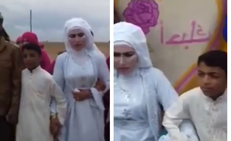 بالفيديو.. زواج طفل بثلاثينية في سوريا يثير جدلًا