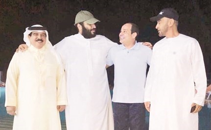 صورة «ودية بين الأشقاء»..في ضيافة السيسي