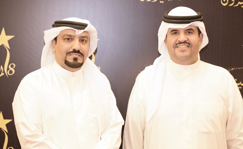 راعي المهرجان الشيخ دعيج الخليفة ومدير المهرجان الزميل نايف الشمري﻿