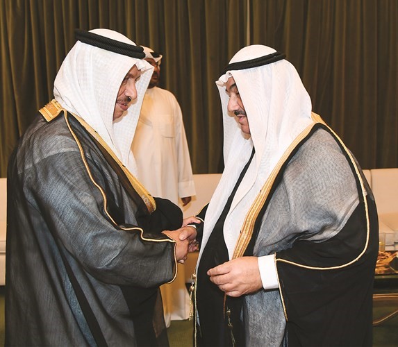 سمو الشيخ ناصر المحمد مهنئا سمو الشيخ جابر المبارك بالشهر الفضيل﻿