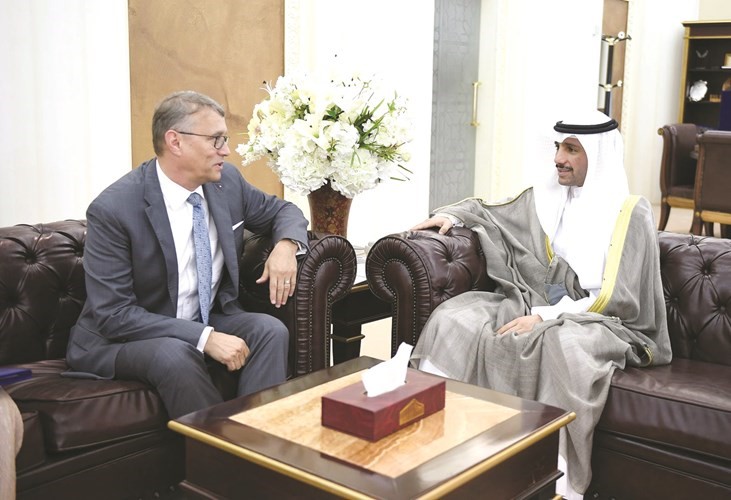 وخلال استقباله السفير التشيكي﻿
