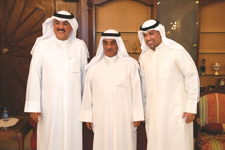 عمر الطبطبائي خلال حفل الاستقبال﻿