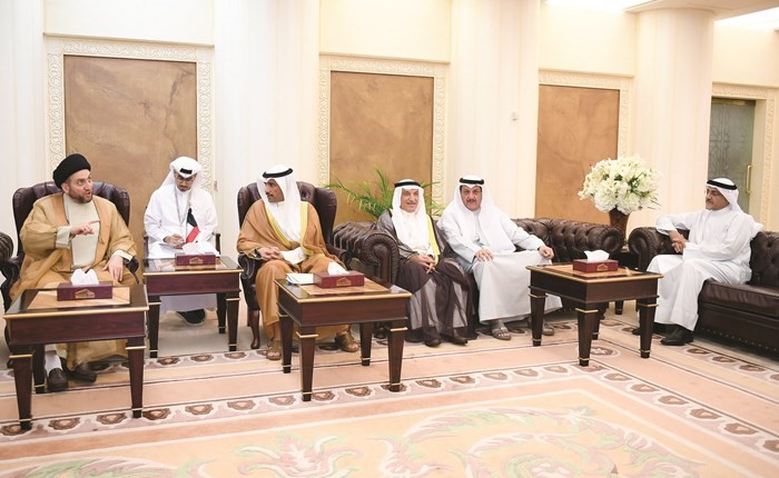 الرئيس الغانم مع السيد عمار الحكيم﻿