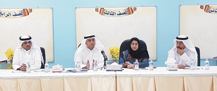 د. هيثم الأثري متحدثا خلال المؤتمر الصحافي