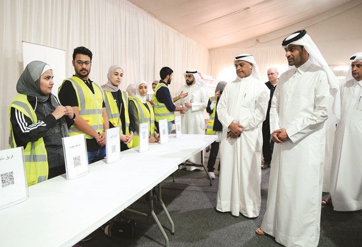 الإدارة التنفيذية خلال زيارة خيمة إفطار الصائم	﻿