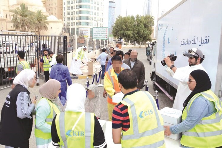مشاركة من متطوعي (KIB) ومجموعة حصاد التطوعية﻿