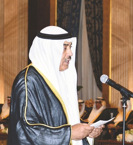 الشيخ صباح الخالد ملقيا كلمته﻿