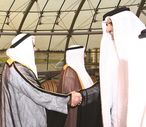 ترحيب بأمير قطر من الشيخ علي الجراح﻿
